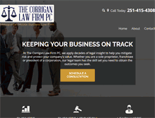 Tablet Screenshot of corriganlawfirm.com